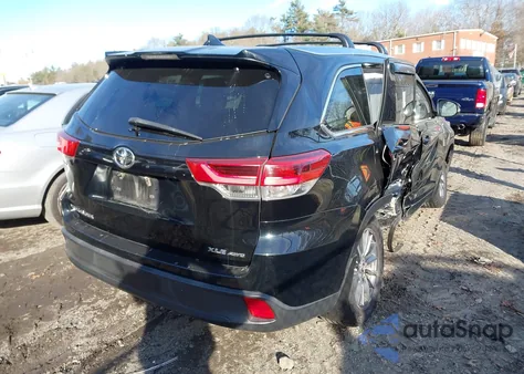 2018 Toyota Highlander Xle from USA, damaged, VIN 5TDJZRFH1JS554996